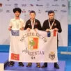 photo lucien delozier, baptiste brouilliard et yanis trolet en bronze au tir à 10 m cadet.