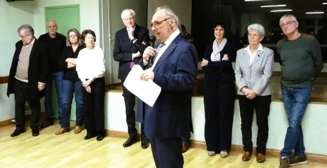 photo  le maire a retracé les évènements de 2025 avant de terminer par l’annonce de sa candidature pour les prochaines municipales.  &copy;  ouest-france 