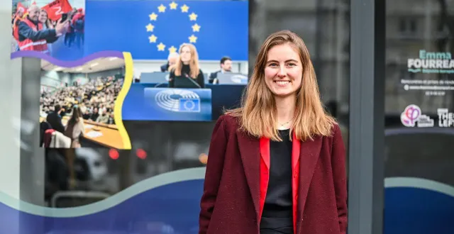 photo  emma fourreau, députée européenne de normandie (la france insoumise).  &copy;  archives mathis harpham / ouest-france 
