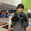 photo  licenciée au self-défense boxing club de la flèche (sarthe), vic', 28 ans, est devenue championne de bretagne dans sa catégorie, à pipriac, samedi 31 janvier 2026. 