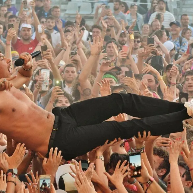 photo ici aux vielles charrues, le rappeur georgio est un habitué des festivals depuis plusieurs années, où il réunit un public au-delà des seuls fans de rap.  ©  archives ouest france