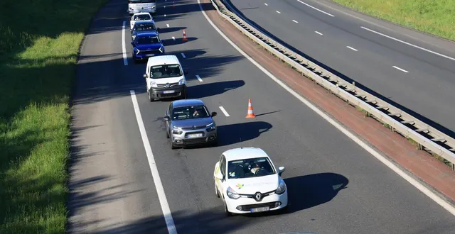 photo  un gros ralentissement sur l’autoroute en maine-et-loire, ce mardi 3 février.  &copy;  archives ouest-france 