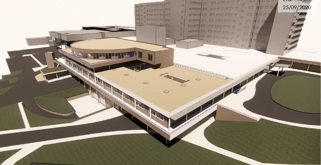 photo  une vue en 3d des futures urgences de saint-lô.  &copy;  cabinet d’architecte ekum 