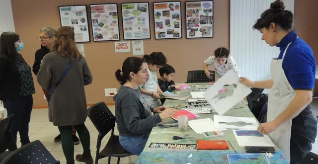 photo  agnès eymond a animé un atelier créatif.  &copy;  ouest-france 