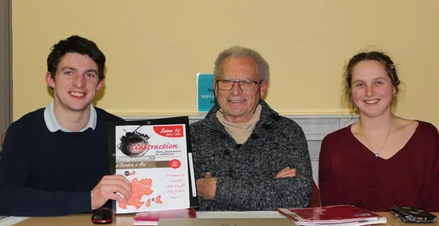 photo  de gauche à droite : léo-paul avenel, vice-président et projectionniste ; patrick avenel, président ; clémentine bourdais, secrétaire.  &copy;  ouest-france 