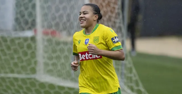 photo  mariam toloba est en grande forme avec le fc nantes.  &copy;  philippe jeuland 