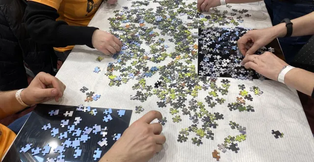 photo  la passion du puzzle s’exprime désormais chaque printemps à la pommeraye (mauges-sur-loire).  &copy;  archives ouest-france 