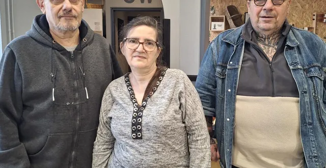 photo  bruno leroy, véronique leroy et charly bonsigne.  &copy;  le maine libre 