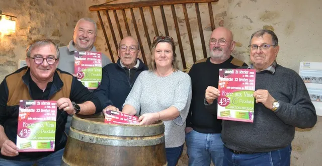 photo  les six coprésidents de l’association les amis du vin et de la gastronomie, organisatrice de la foire aux vins et aux produits gastronomiques.  &copy;  le maine libre 