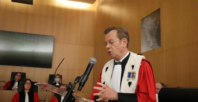 photo  jean-christophe muller a été officiellement installé comme procureur général à la cour d’appel de caen, jeudi 29 janvier 2026.  &copy;  ouest-france 