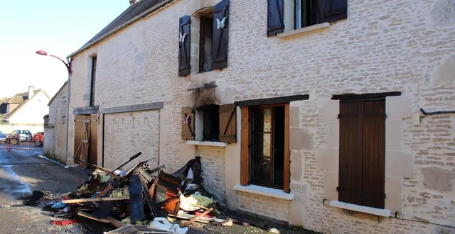 photo  la maison incendiée, rue béguin.  &copy;  ouest-france 