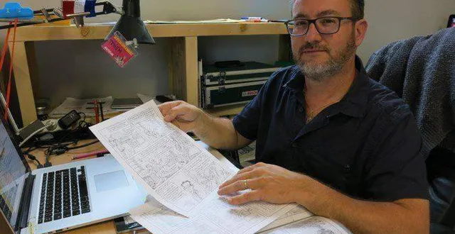 photo  le dessinateur téhem, installé en anjou depuis 2000, dédicace « les grandes personnes », sa dernière bande dessinée parue en janvier, à la librairie le repaire des héros samedi 7 février à partir de 15 heures.  &copy;  archives co 