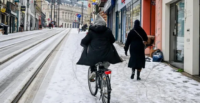 photo  épisode le plus marquant de ce mois de janvier 2026, les trois jours de neige.  &copy;  photo le maine libre - yvon loué 