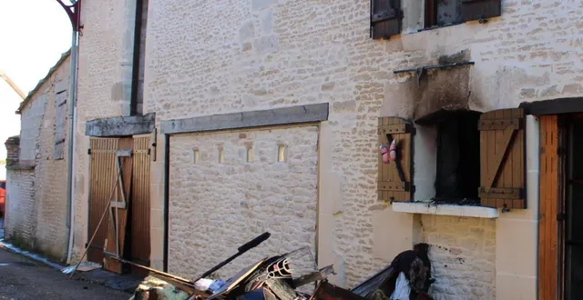 photo  la maison incendiée, rue béguin.  &copy;  ouest-france 