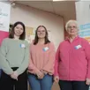 photo  de g. à dr : laury boissinot déléguée départementale remplaçante, marine salmon chargée de mission vie associative et évelyne bulteauprésidente de l’antenne locale de saint-ouen-en-belin. 