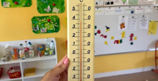 photo  en juin 2025, la température est montée très haut à l’école calmette, au mans.  &copy;  fabien dubuis 