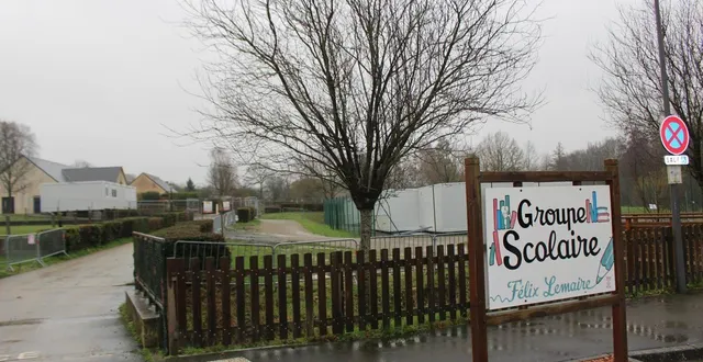 photo  le groupe scolaire, qui fonctionne actuellement en mode provisoire, sera totalement transformé pour la rentrée de septembre.   &copy;  le maine libre 