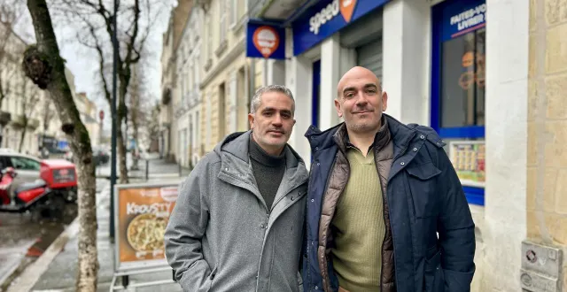 photo  angers, lundi 2 février 2026. julien senegas et florian stieffatre ont repris speed burger et ses 16 restaurants en franchise, avec leur associé kevin mulot.  &copy;  co - chloé bossard 