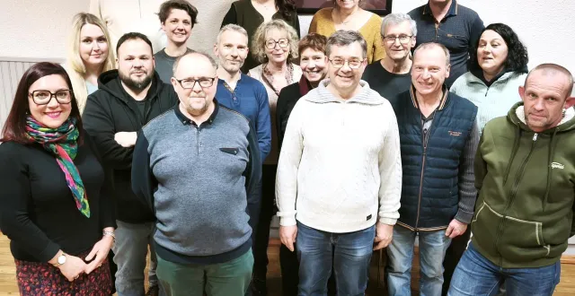 photo  l’ensemble des candidats de la liste de patrick goyer.  &copy;  le maine libre 