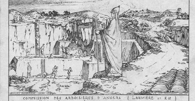 photo  saint-lézin bénissant les carrières d’ardoise.  &copy;  archives 