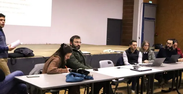 photo  jérôme hardouin expose le compte-rendu moral et financier.  &copy;  le maine libre 