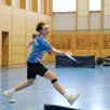 photo  tom germain dispute les championnats de france de badminton élites pour la première fois de sa carrière. 
