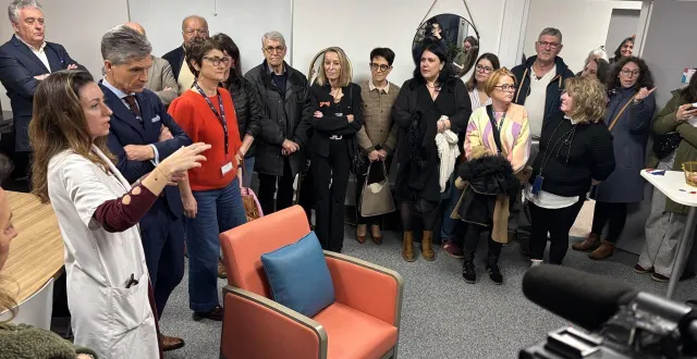 photo  inauguration de la salle de soins de support dans le département cancérologie du centre hospitalier de cholet, par la cheffe de service margot noblecourt.  &copy;  ouest-france 