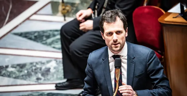 photo  mathieu lefèvre, ministre délégué à la transition écologique, a tenu a rappelé le cap des jeux d’hiver 2030, organisés en france.  &copy;  xose bouzas / afp 