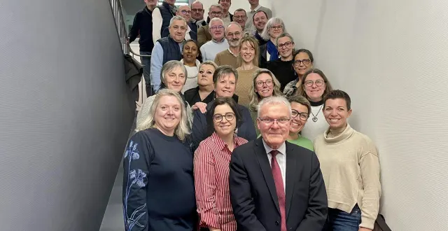 photo  la ferté-bernard, jeudi 5 février 2026. didier reveau a présenté les 31 personnes figurants sur la liste qu’il conduira aux élections municipales.  &copy;  le maine libre 