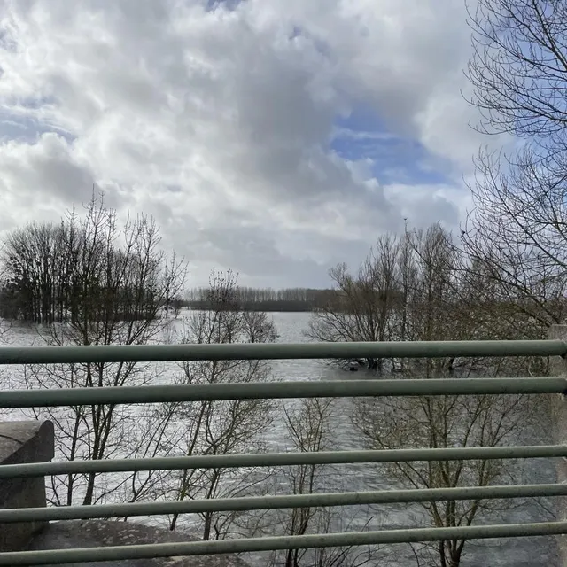 photo les récentes pluies ont gonflé le niveau du loir, ici photographié à briollay (maine-et-loire).  ©  ouest-france