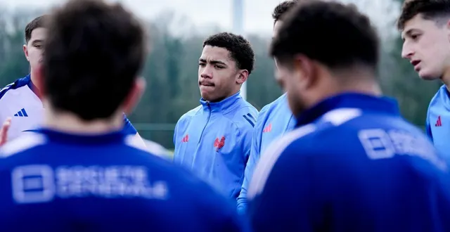 photo  le vannetais joachim senga kouo va découvrir le tournoi des 6 nations u20 avec les bleuets, ce samedi soir.  &copy;  france rugby / julien poupart 