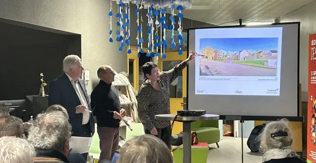 photo  plusieurs riverains se sont déplacés à l’occasion de la réunion de présentation du nouveau lotissement la bissonière de trente-trois habitations, mercredi 4 février 2026, à flers (orne).  &copy;  ouest-france 