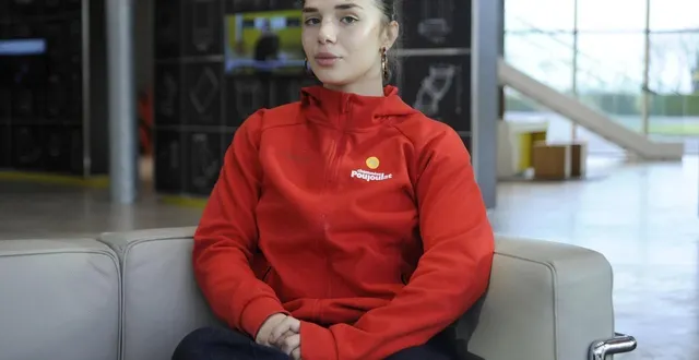 photo  pauline cuq est pleinement concentrée sur son « premier grand rendez-vous de l’année ».  &copy;  co - christophe bernard 