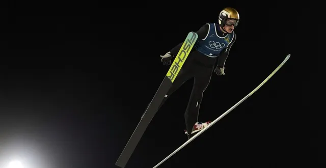 photo  enzo milesi lors d’un entraînement pour les jo d’hiver 2026.  &copy;  crosnier julien / kmsp via afp 