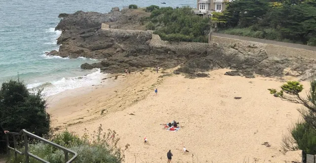 photo  la plage du nicet à saint-malo (ille-et-vilaine).  &copy;  archives ouest-france 