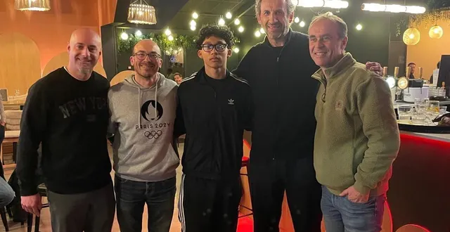 photo  françois larue, julien hippocrate, aaron towo-nansi, antoine rigaudeau et philippe audouin.  &copy;  ouest-france 