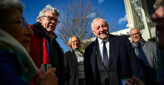 photo  jean-michel aulas est actuellement en pleine campagne municipale pour la maire de lyon.  &copy;  afp 