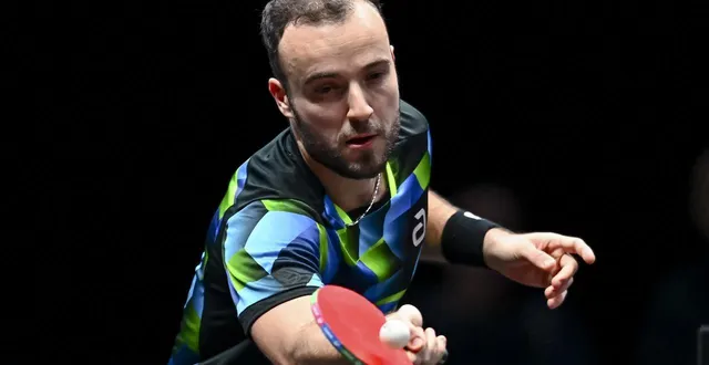 photo  simon gauzy rejoint les quarts de finale du top 16 européen.  &copy;  nurphoto via afp 