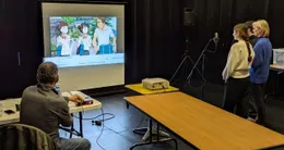 actu cin&eacute;ma  des élèves et une enseignante du lycée chaptal s’essaient au doublage d’un film d’animation. 