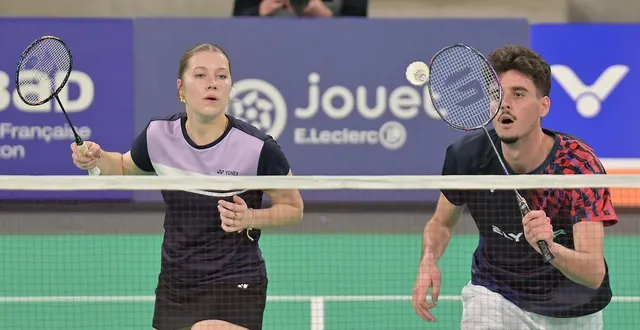 photo  avec clémence gaudreau, milo dubois a chuté au 2e tour des qualifications.  &copy;  guillaume marie 