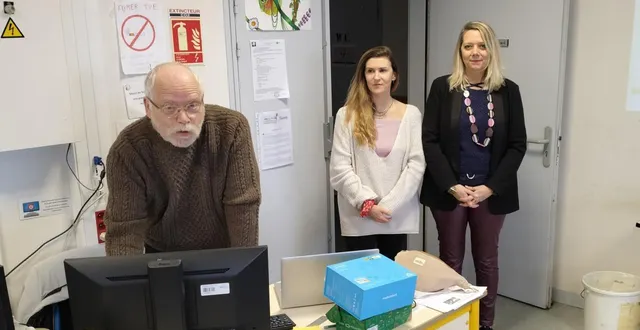 photo  alain fayet, en compagnie de vanessa ferton et aurélie cadeau.  &copy;  co 