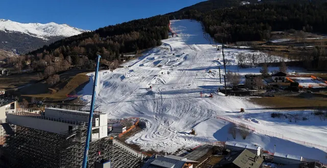photo  la piste de bormio va accueillir les épreuves masculines de ski alpin des jeux olympiques.  &copy;  claudia greco / reuters 