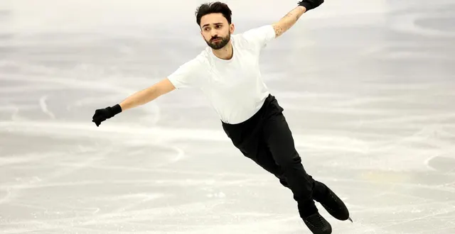 photo  kevin aymoz participe aux qualifications dans l’épreuve individuelle hommes.  &copy;  getty images via afp 