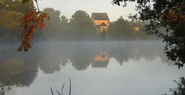 photo  la chapelle de l’abbaye d’etival en charnie est classée aux monuments historiques. c’est au cœur de ce site que la société coucoo cabanes envisage d’installer 25 