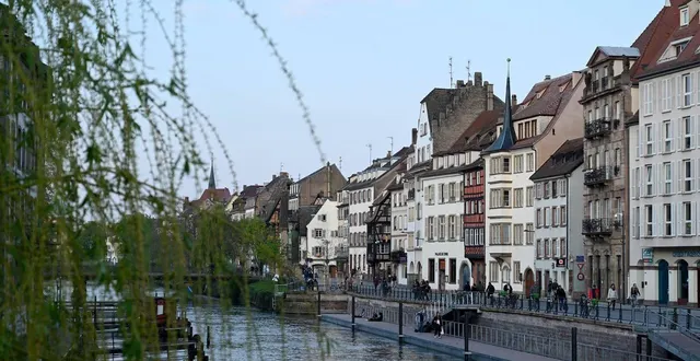 photo  le canal de l’ill dans le centre-ville de strasbourg, le 9 mai 2019.  &copy;  marc ollivier / ouest france 