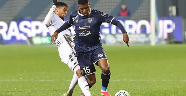 photo  à l’image du capitaine dylan louiserre, les guingampais ont fait front pour ramener un point de dunkerque.  &copy;  photopqr/voix du nord/maxppp 