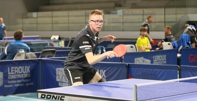 photo  nicolas burnel, capitaine du club de tennis de table de saint-pair-bricqueville.  &copy;  archives jean-louis rault 