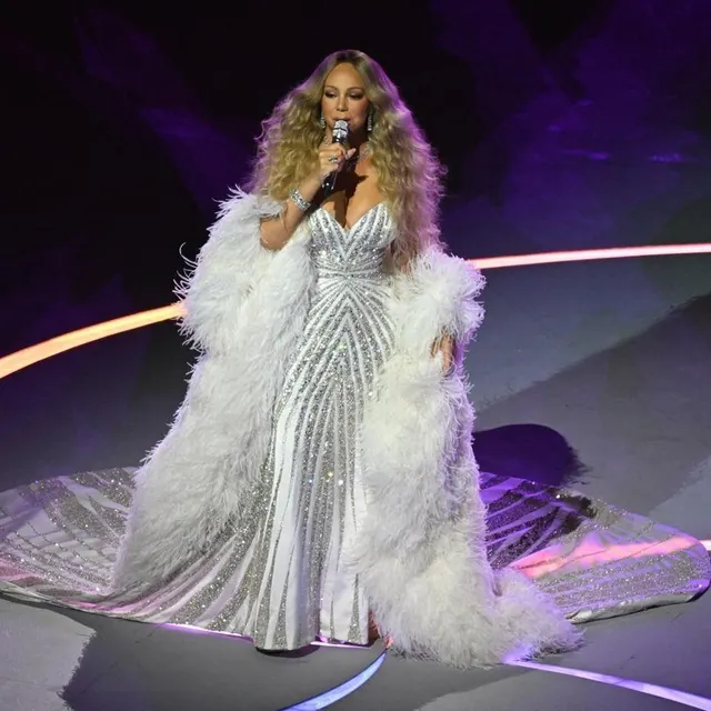 photo mariah carrey a chanté en italien au stade san siro.  ©  piero cruciatti / afp