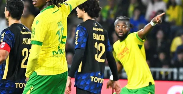 photo  les défenseurs centraux tylel tati et chidozie awaziem.  &copy;  franck dubray / ouest france 