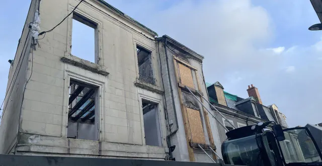 photo  les gravats ont été évacués des immeubles de la rue du collège à la flèche, entre novembre 2025 et janvier 2026.  &copy;  le maine libre - louis gohin 